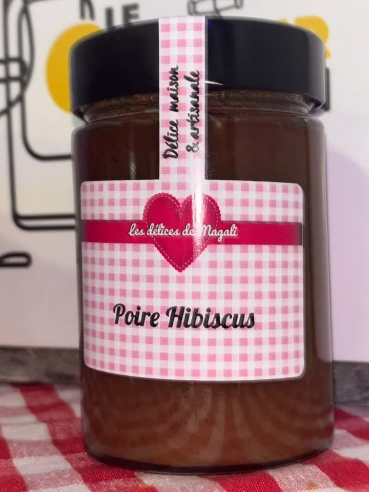 Confiture poire hibiscus, Les délices de Magali
