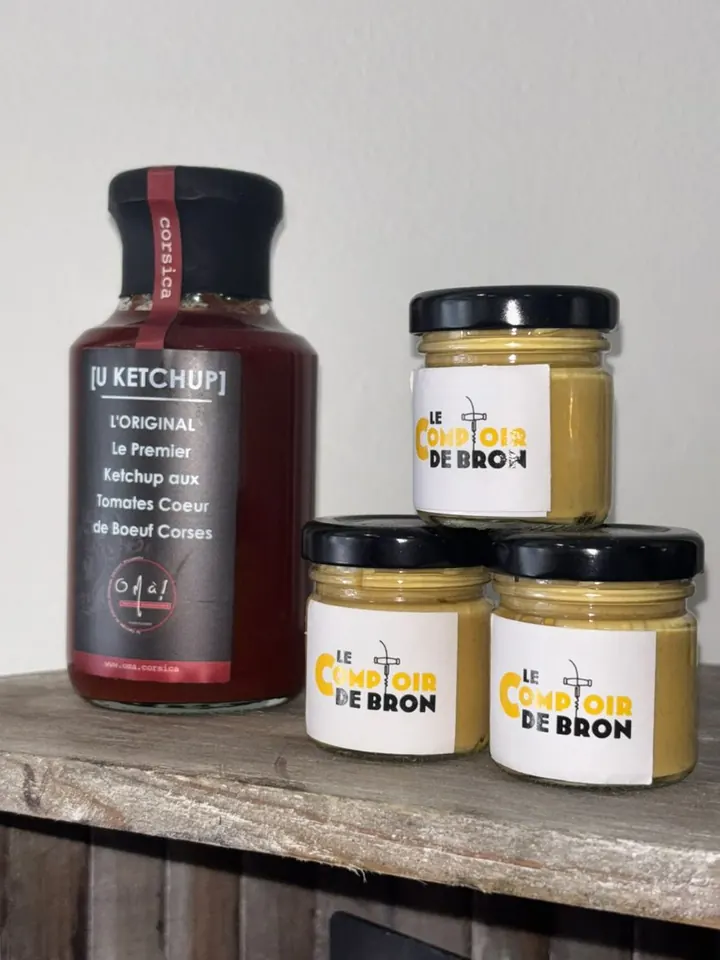 Ketchup corse et moutardes du Comptoir